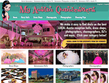 Tablet Screenshot of es.austinquinceanera.com